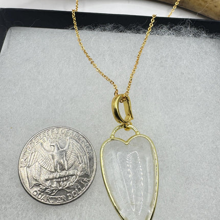 Vintage Gold Filled Heart Pendant Necklace