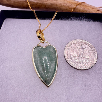 Vintage Gold Filled Heart Pendant Necklace