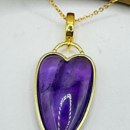 Vintage Gold Filled Heart Pendant Necklace