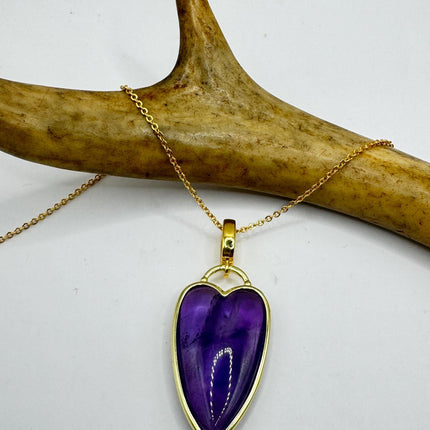 Vintage Gold Filled Heart Pendant Necklace