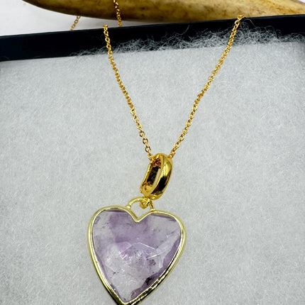 Vintage Gold Filled Heart Pendant Necklace