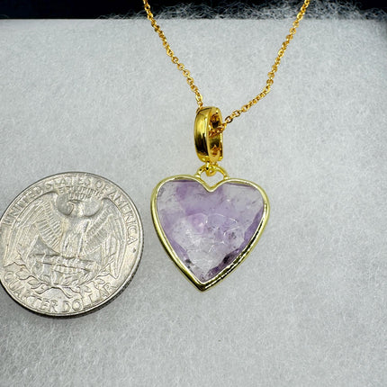 Vintage Gold Filled Heart Pendant Necklace