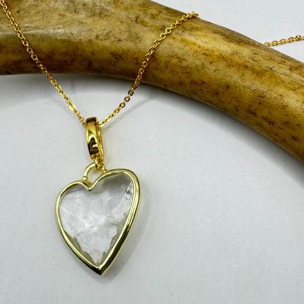 Vintage Gold Filled Heart Pendant Necklace