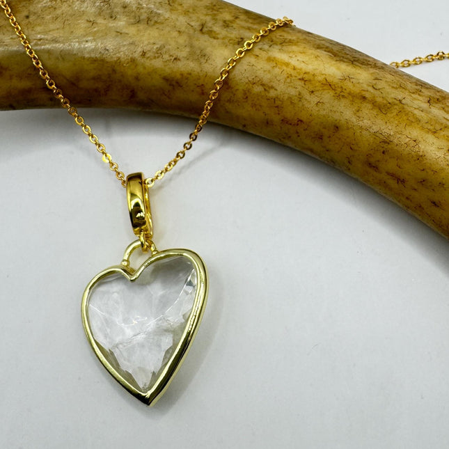 Vintage Gold Filled Heart Pendant Necklace-Necklaces-TomWayne Jewelers
