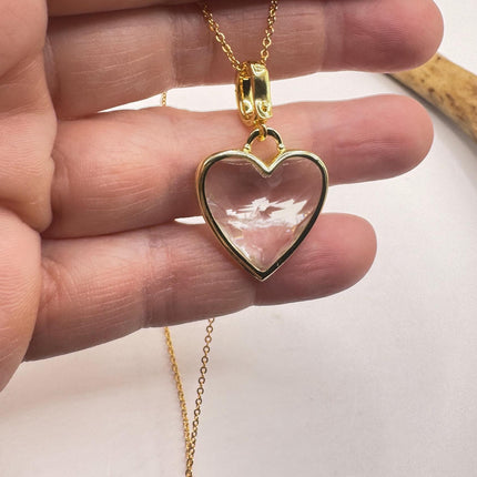 Vintage Gold Filled Heart Pendant Necklace