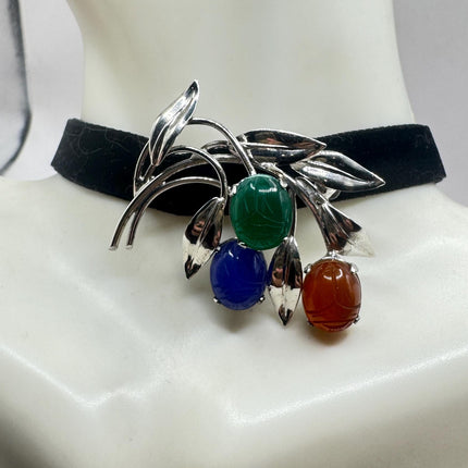 Vintage Scarab Brooch 925 sterling silver-Pins and Brooches-TomWayne Jewelers