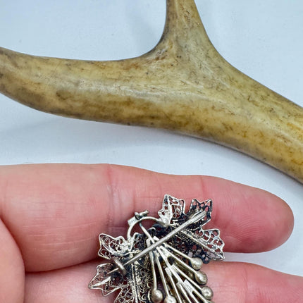 Vintage Sterling Silver Grape Brooch:Scatter Pin-Pins and Brooches-TomWayne Jewelers