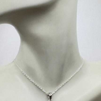 vintage red heart garnet set 925 sterling silver necklace and earrings-TomWayne Jewelers