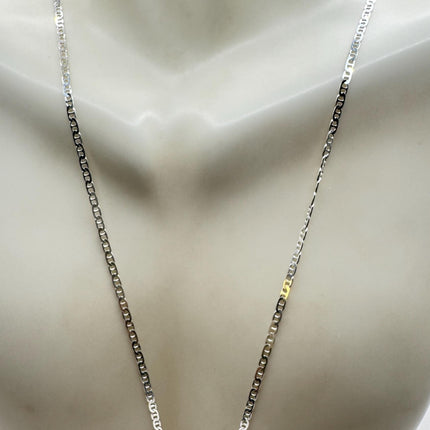 Vintage Chain Necklace | 925 Sterling Silver 24 Inch Everyday Silver Jewelry