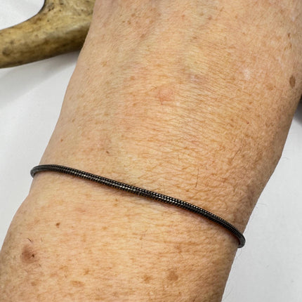 Vintage Silver Bracelet: Layered Snake Chain, 925 Sterling