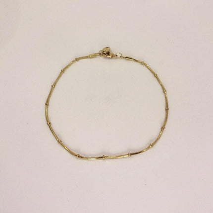 Vintage 10k Gold Filled Snake Chain Bracelet