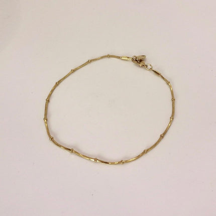 Vintage 10k Gold Filled Snake Chain Bracelet