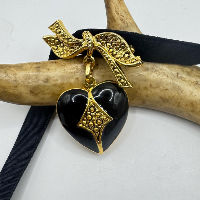 Vintage Gold filled Art Deco photo Locket Necklace