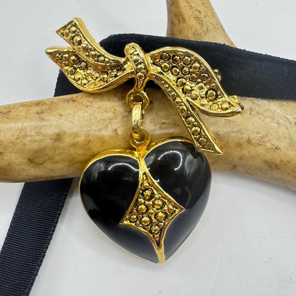 Vintage Gold filled Art Deco photo Locket Necklace