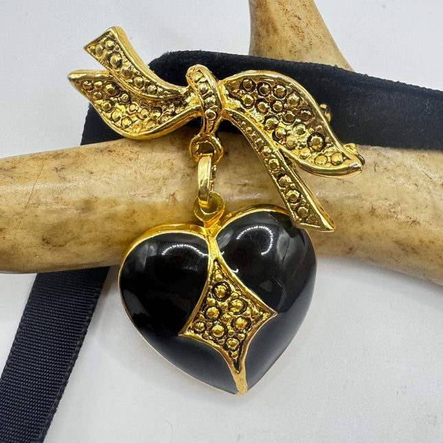 Vintage Gold filled Art Deco photo Locket Necklace