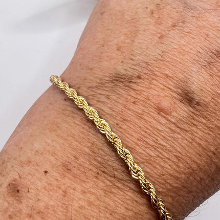 Vintage 10k Gold Filled Snake Chain Bracelet