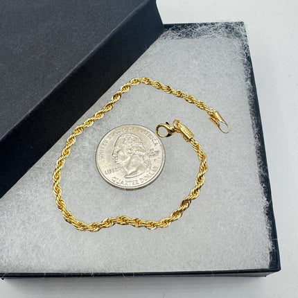 Vintage 10k Gold Filled Snake Chain Bracelet
