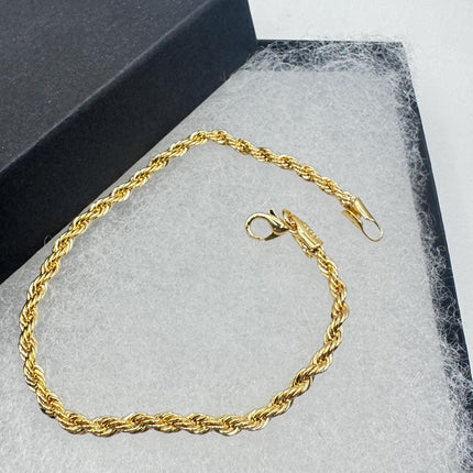 Vintage 10k Gold Filled Snake Chain Bracelet