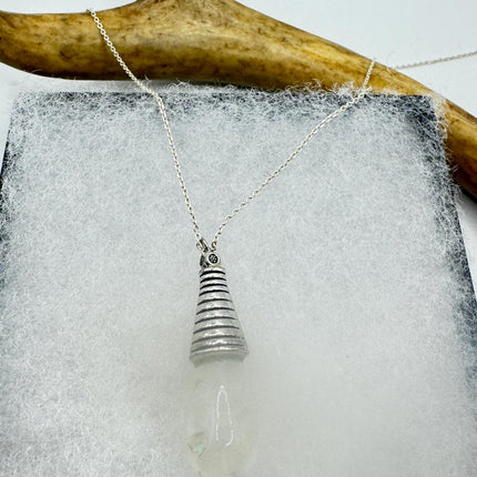 Vintage White Fire Floating Opal Necklace Sterling Silver