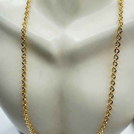 Gold Filled Link Chain Necklace - Vintage 9k Delicate Design
