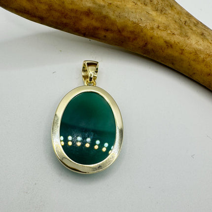 Vintage Jade Gold Filled Necklace - Lucky Everyday Minimal