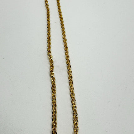 Gold Filled Link Chain Necklace - Vintage 9k Delicate Design