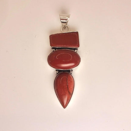 Vintage Gold Sandstone Boho Black Velvet Choker Silver Necklace