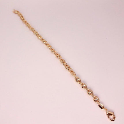 Gold Filled Mariner Anchor Chain Bracelet | Stacking Chain | Chunky Layered