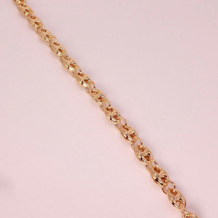 Gold Filled Mariner Anchor Chain Bracelet | Stacking Chain | Chunky Layered
