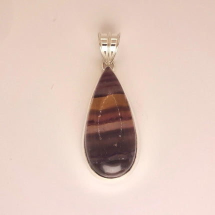 Vintage Silver Bronze Purple Green Fluorite Black Velvet Choker Pendant Necklace