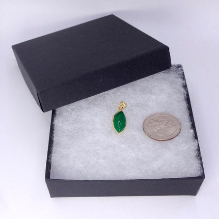 Vintage Jade Gold Filled Necklace - Lucky Every day Green Jade