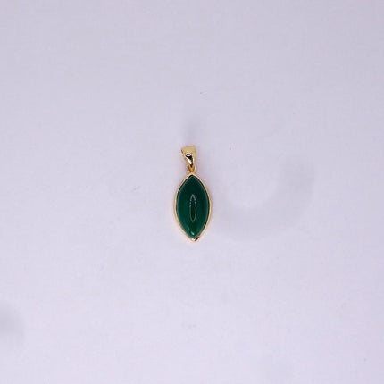 Vintage Jade Gold Filled Necklace - Lucky Every day Green Jade