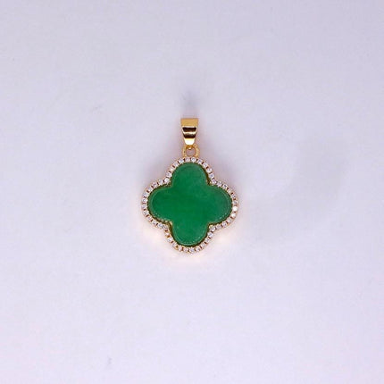 Vintage Jade Gold Filled Necklace - Lucky Every day Green Jade