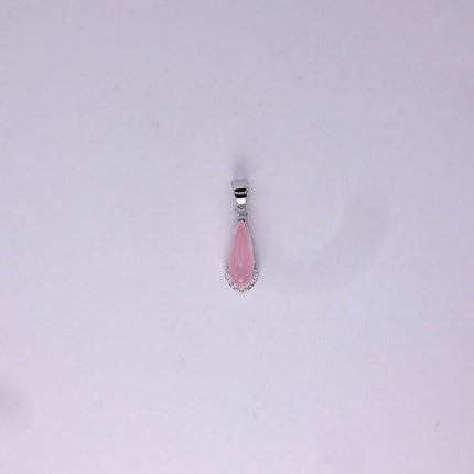 Vintage Pink Rose Quartz Boho Gold Filled Necklace