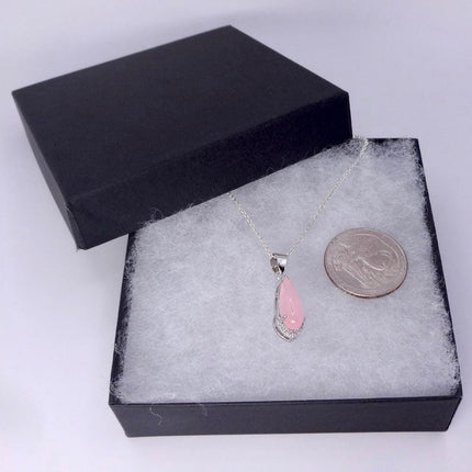 Vintage Pink Rose Quartz Boho Gold Filled Necklace