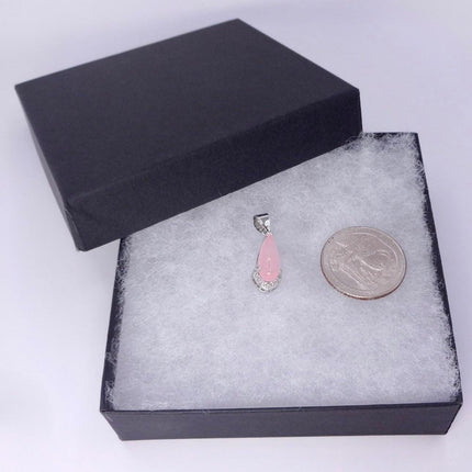 Vintage Pink Rose Quartz Boho Gold Filled Necklace