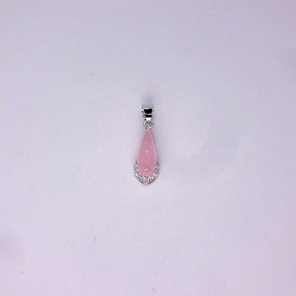 Vintage Pink Rose Quartz Boho Gold Filled Necklace