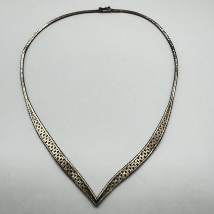 Vintage Chain Necklace | 925 Sterling Silver 18 Inch Everyday Silver Jewelry