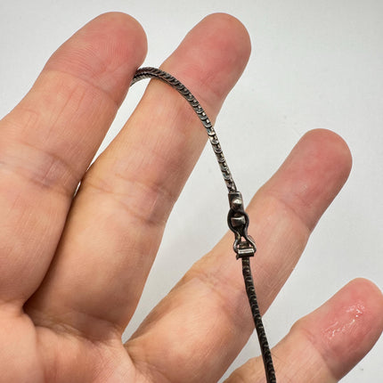 Vintage Chain Necklace | 925 Sterling Silver 18 Inch Everyday Silver Jewelry