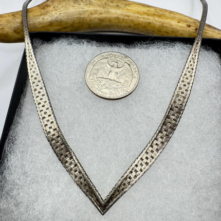Vintage Chain Necklace | 925 Sterling Silver 18 Inch Everyday Silver Jewelry
