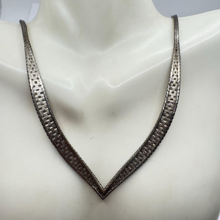 Vintage Chain Necklace | 925 Sterling Silver 18 Inch Everyday Silver Jewelry