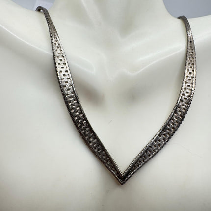 Vintage Chain Necklace | 925 Sterling Silver 18 Inch Everyday Silver Jewelry