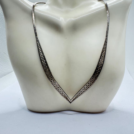 Vintage Chain Necklace | 925 Sterling Silver 18 Inch Everyday Silver Jewelry
