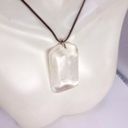Vintage Quartz Buddha Boho 925 Sterling Silver Necklace
