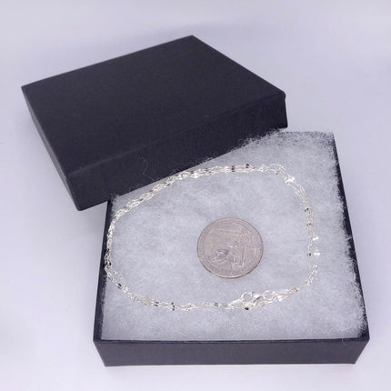 Vintage Link Chain Necklace - Vintage 925 Sterling Silver Delicate Design 22 Inches