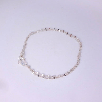 Vintage Link Chain Necklace - Vintage 925 Sterling Silver Delicate Design 22 Inches