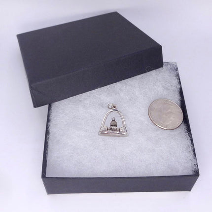 Vintage St Luis Arch Pendant Necklace: 925 Sterling Silver Charm