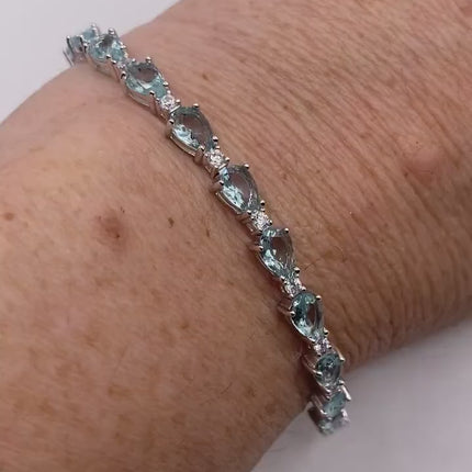 Vintage Silver Tennis Bracelet