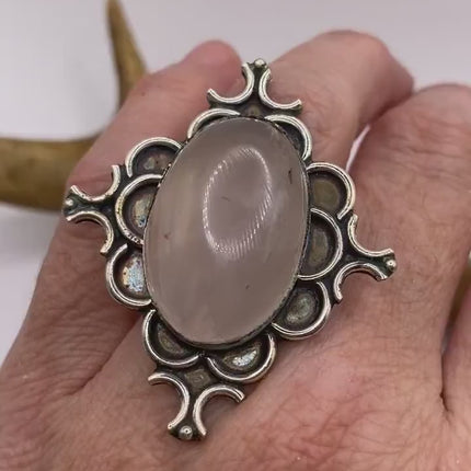 Vintage Silver Bronze Boho Ring