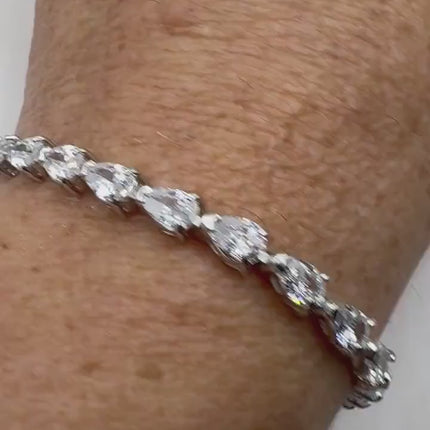 Vintage Silver Tennis Bracelet